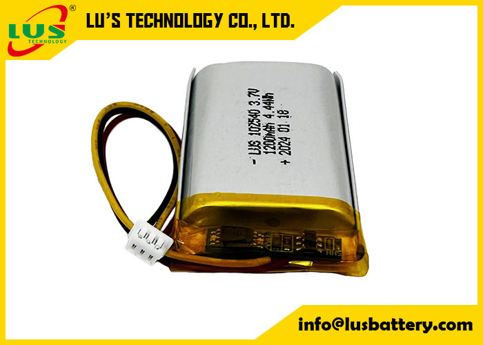 リポリマーバッテリー 4.44Wh 3.7 V リポバッテリー 1200mAh LP102540 リチウムバッテリー 3.7Volt 電池セル