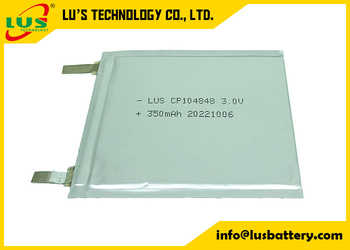 薄細胞電池 CP104848 3.0V 400mAh Li-MnO2電池 3.0voltフラット電池