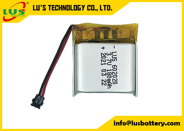 3.7V 180mAh リポポリマー充電式バッテリー LP602020 リチウムバッテリー 180mAh 3.6V バッテリー