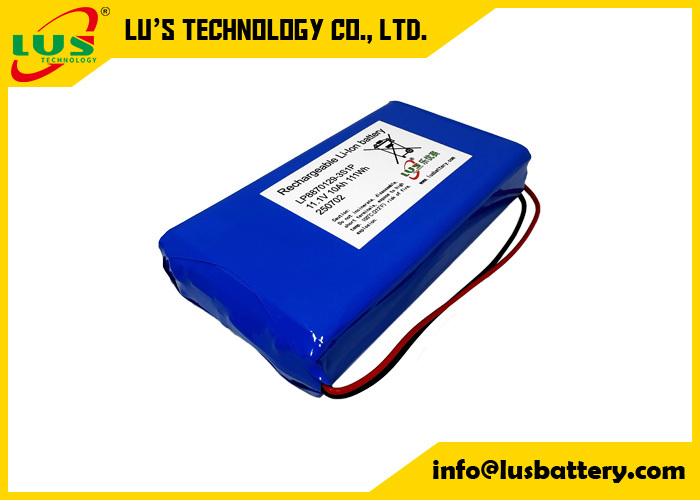 3.7V 10000mAh リチウムポリマー電池 LP8870129 カスタム 3S1P リポ電池パック 11.1ボルト 10AH