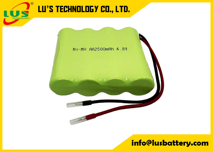 Custom NiMH battery 4.8v 2500mAh Rechargeable Battery size AA2500mah battery OEM