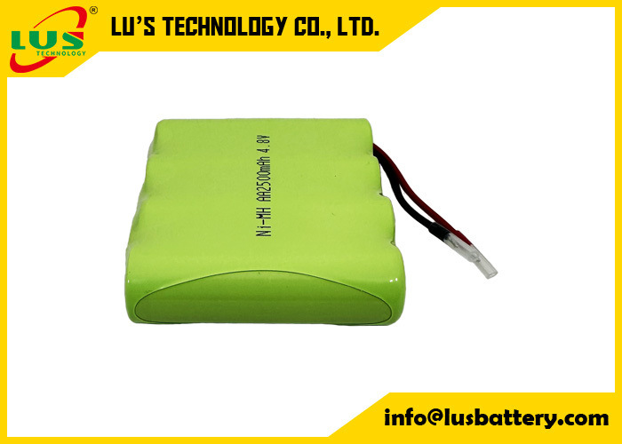 Custom NiMH battery 4.8v 2500mAh Rechargeable Battery size AA2500mah battery OEM