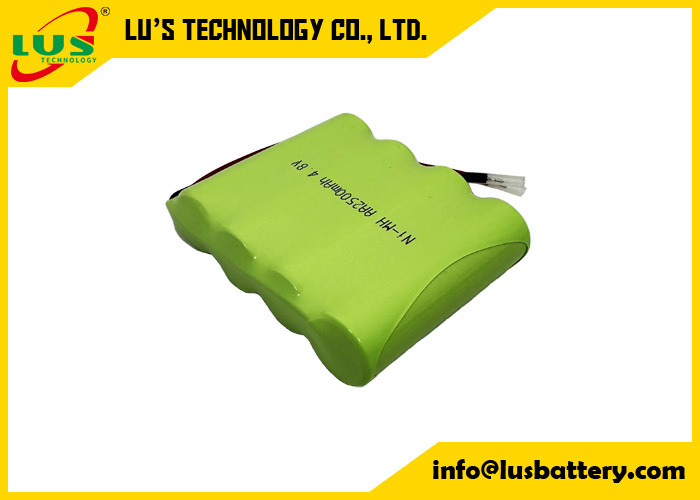 4*AA cell 2500mah 4.8volt nimh battery pack AA2500mah 4.8V rechargeable battery