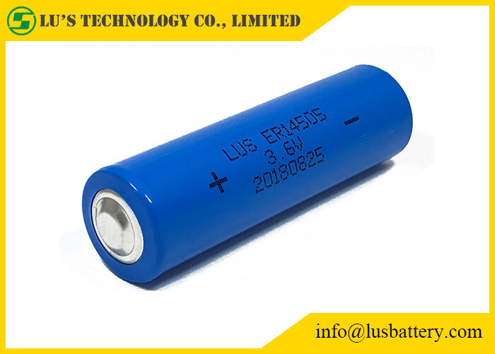 ER14505サイズAA 3.6 V 2.4Ahのリチウム塩化チオニル電池3.6v 2400mahの使い捨て可能な電池はAAを大きさで分類します