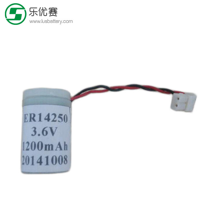 多機能1/2 AA ER14250M使い捨て可能なリチウム電池3.6V 0.75ah 750mah 3.6vの一次電池
