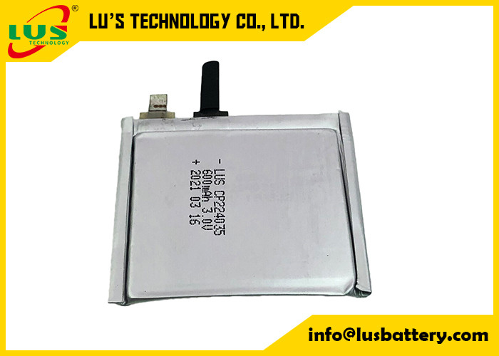 リチウム マンガンのロケータを呼ぶための柔らかいパック電池3.0V 600mah CP224035